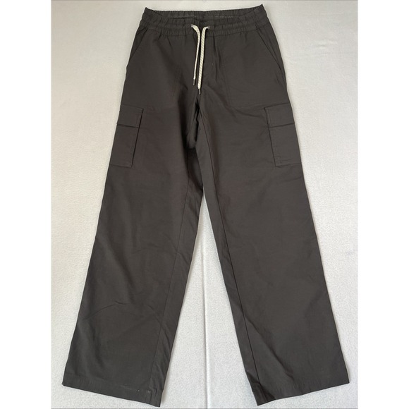 Vuori Pants - Vuori Birch Cargo Pants Womens S Vintage Black Stretch Drawstring Gorpcore